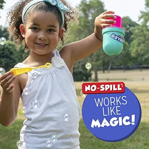 Fubbles No-Spill Bubble Tumbler with 4oz Solution & Wand | Ages 18 Months+ | Multicolor thumbnail 3