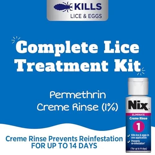 Nix Complete Lice Treatment Kit for Home and Hair, 4 Piece Set | Pediatrician-Recommended Lice Removal thumbnail 3
