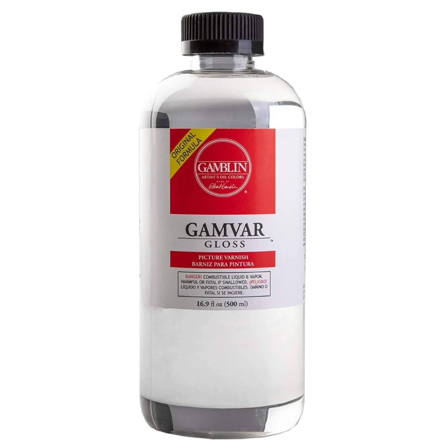 Gamblin Gamvar Gloss Varnish 499 ml (16.9 Oz) | Synthetic Resin Varnish for Acrylic Paintings - main product image