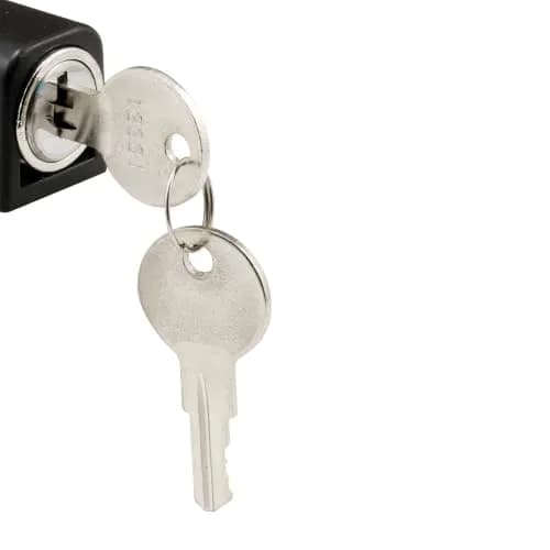 Prime-Line U 9862 White Lock | Heavy Duty Sliding Door Lock with Push-In Security thumbnail 4