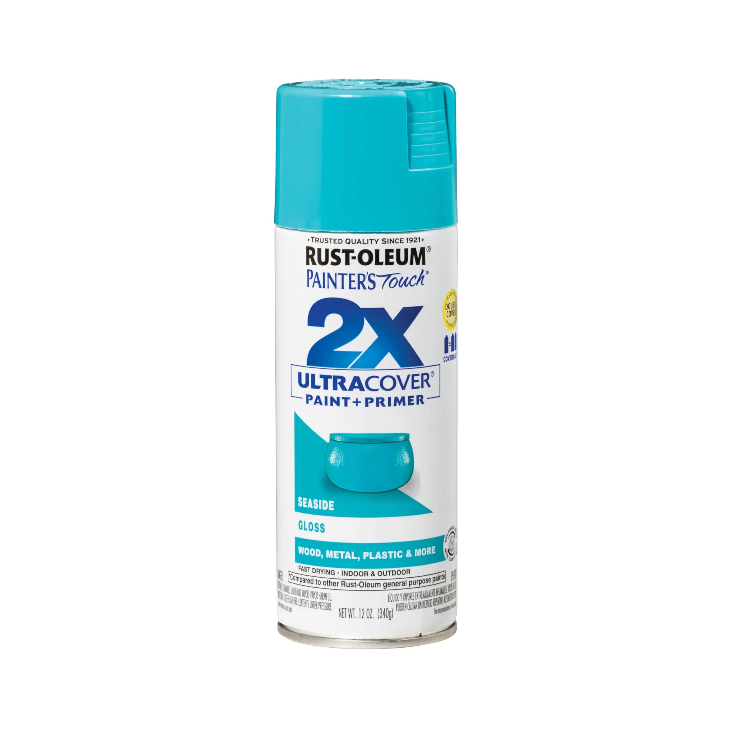 Rust-Oleum Painter's Touch 2X Spray Paint, Gloss Seaside Finish - main product image