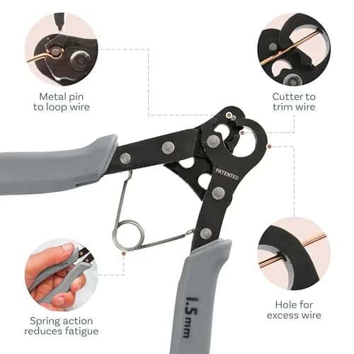 The Beadsmith Original One Step Looper Pliers | Creates 1.5 mm Loops for Jewelry Making thumbnail 5