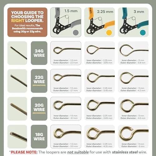 The Beadsmith Original One Step Looper Pliers | Creates 1.5 mm Loops for Jewelry Making thumbnail 6