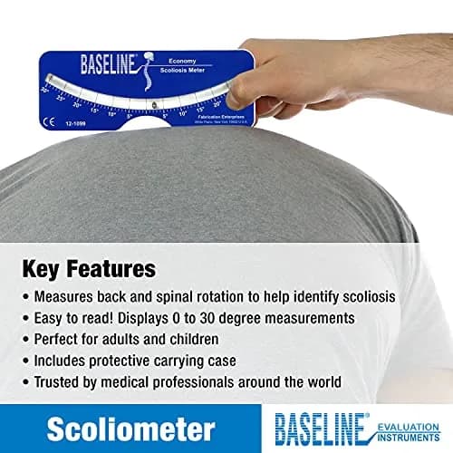 Baseline 12-1099 Scoliosis Portable Medical Evaluation Adults & Children | Accurate Back & Spine Rotation Test thumbnail 2