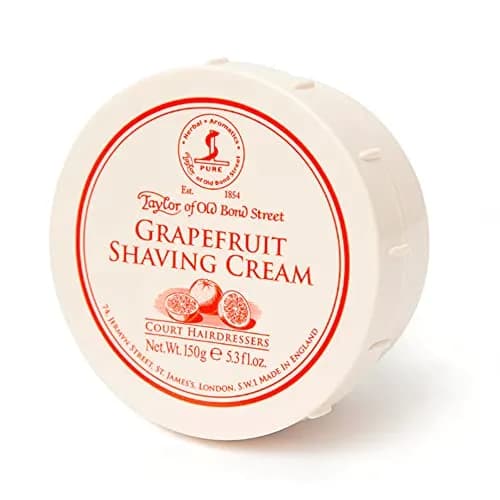Taylor of Old Bond Street Grapefruit Shaving Cream Bowl, 150 g | Invigorating Citrus Scent, Moisturizes & Softens Hair thumbnail 1