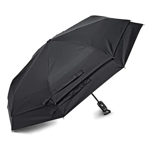 Samsonite Windguard Auto Open/Close Umbrella Black | 12 inch Folded Length thumbnail 1