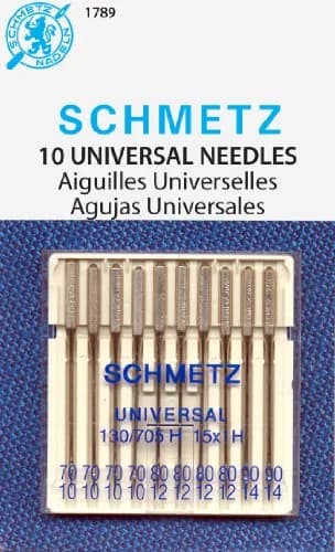 SCHMETZ Universal (130/705 H) Household Sewing Machine Needles - Assortment - 10 Pack | 7.05 cm (2.78 in) Length thumbnail 1