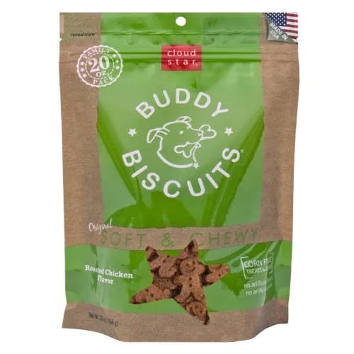 Buddy Biscuits Soft & Chewy Dog Treats with Roasted Chicken 20 oz | Healthy, Oven Baked in USA thumbnail 1