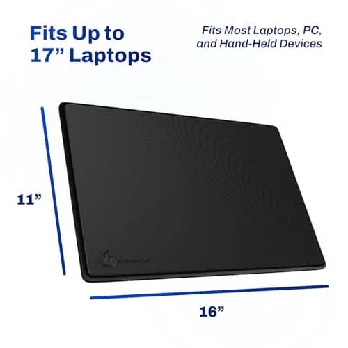 DefenderShield Laptop Pad for EMF Protection – EMF Blocker Pad for Laptops Up to 17” | Heat & RF Shield thumbnail 6