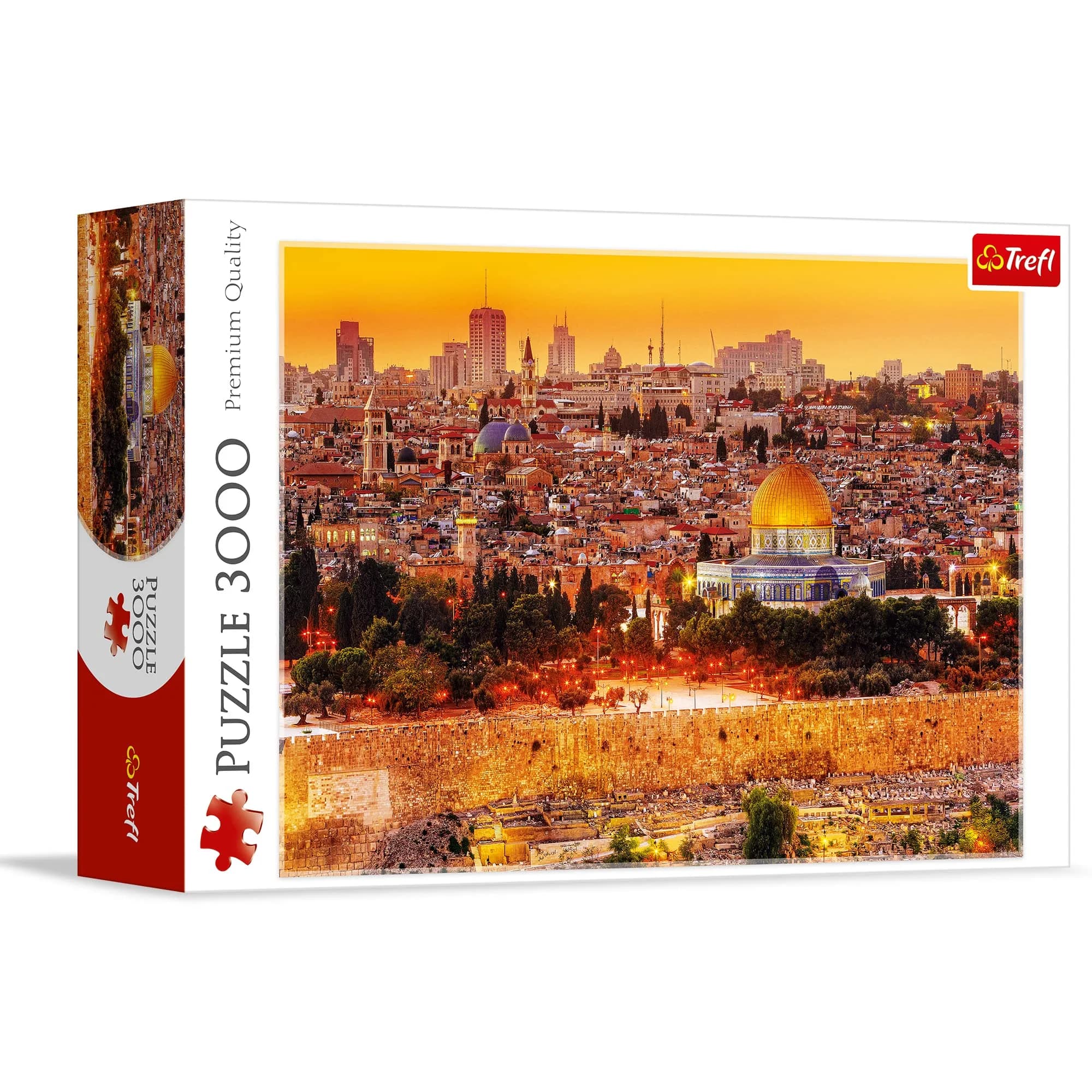 Trefl The Roofs of Jerusalem 3000 Piece Jigsaw Puzzle 103cm x 74.5cm (40.5" x 29.3") | Classic Educational Puzzle for Adults & Teens - main product image
