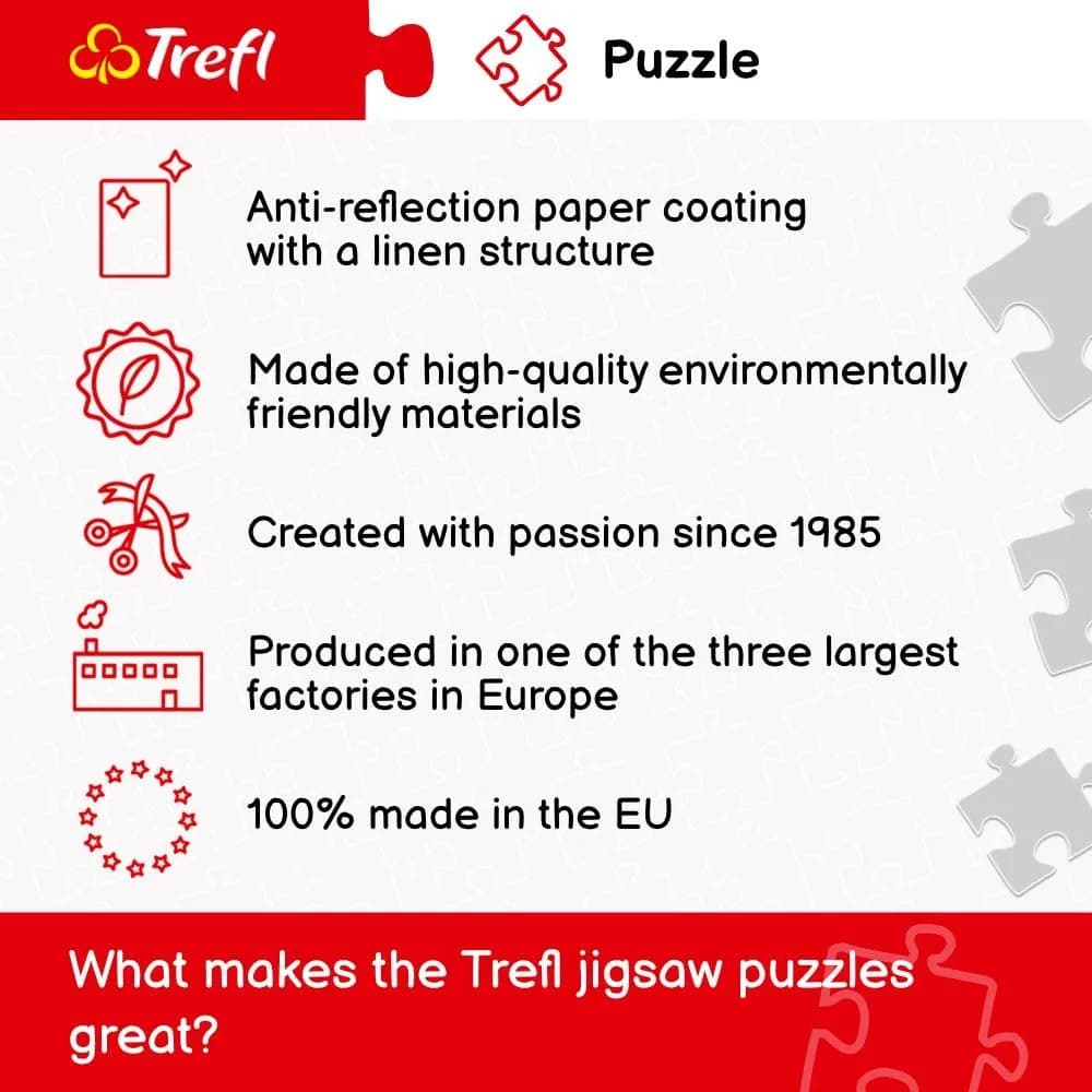 Trefl The Roofs of Jerusalem 3000 Piece Jigsaw Puzzle 103cm x 74.5cm (40.5" x 29.3") | Classic Educational Puzzle for Adults & Teens - view 6