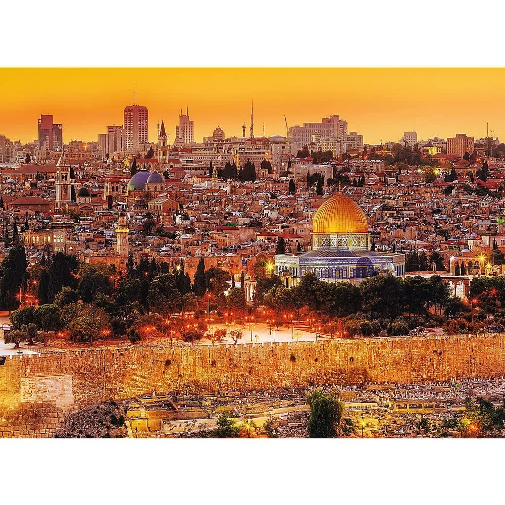 Trefl The Roofs of Jerusalem 3000 Piece Jigsaw Puzzle 103cm x 74.5cm (40.5" x 29.3") | Classic Educational Puzzle for Adults & Teens - view 2