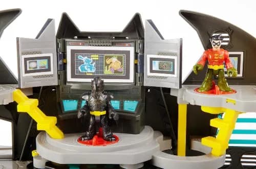 Imaginext Super Friends Batcave Playset with Batman & Robin Figures | Battery-Operated Interactive Toy thumbnail 7