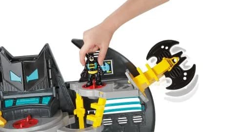 Imaginext Super Friends Batcave Playset with Batman & Robin Figures | Battery-Operated Interactive Toy thumbnail 3
