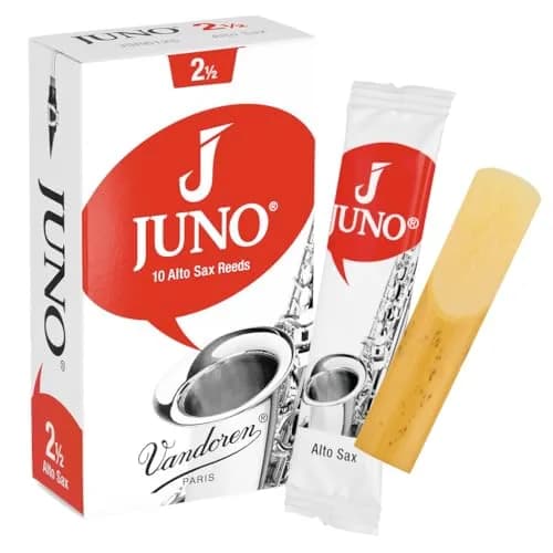 Vandoren JUNO Alto Saxophone Reeds Strength 2.5 (10 Pack) | Responsive Cane for Beginners thumbnail 1