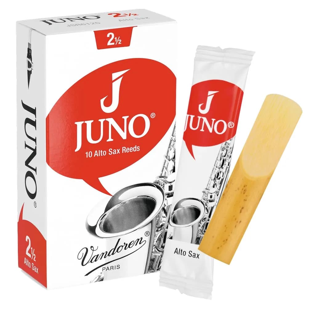 Vandoren JUNO Alto Saxophone Reeds Strength 2.5 (10 Pack) | Responsive Cane for Beginners - main product image