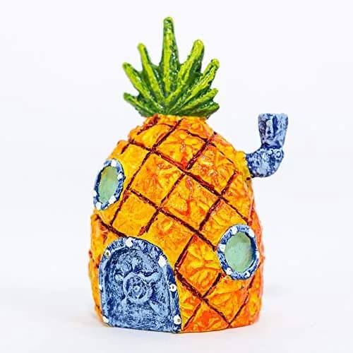 Penn-Plax SpongeBob Pineapple Home Aquarium Decor, Mini | Safe Resin Fish Tank Ornament for Betta & Desktop Aquariums thumbnail 5