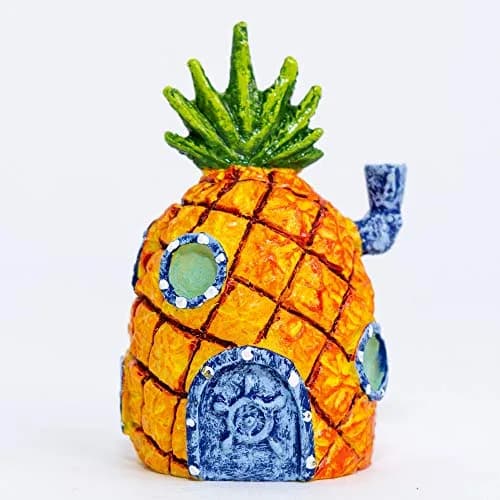 Penn-Plax SpongeBob Pineapple Home Aquarium Decor, Mini | Safe Resin Fish Tank Ornament for Betta & Desktop Aquariums thumbnail 3
