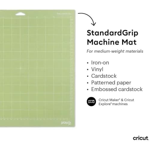 Cricut StandardGrip Machine Mats 12in x 12in | Reusable Craft Mats for Cricut Explore & Maker thumbnail 2