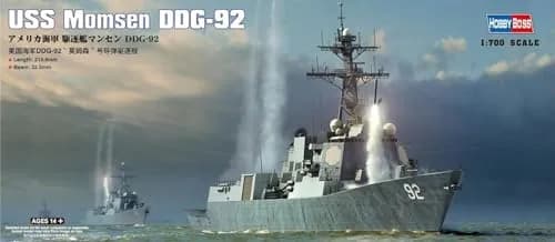 Hobby Boss USS Momsen DDG-92 Kit 1/700 Scale | Detailed Model Building Kit with Photo-Etch Parts thumbnail 1