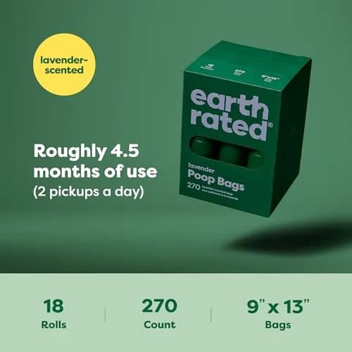 Earth Rated Dog Poop Bags on Refill Rolls 270 Lavender | Leak-Proof & Extra Thick (en_US) thumbnail 6