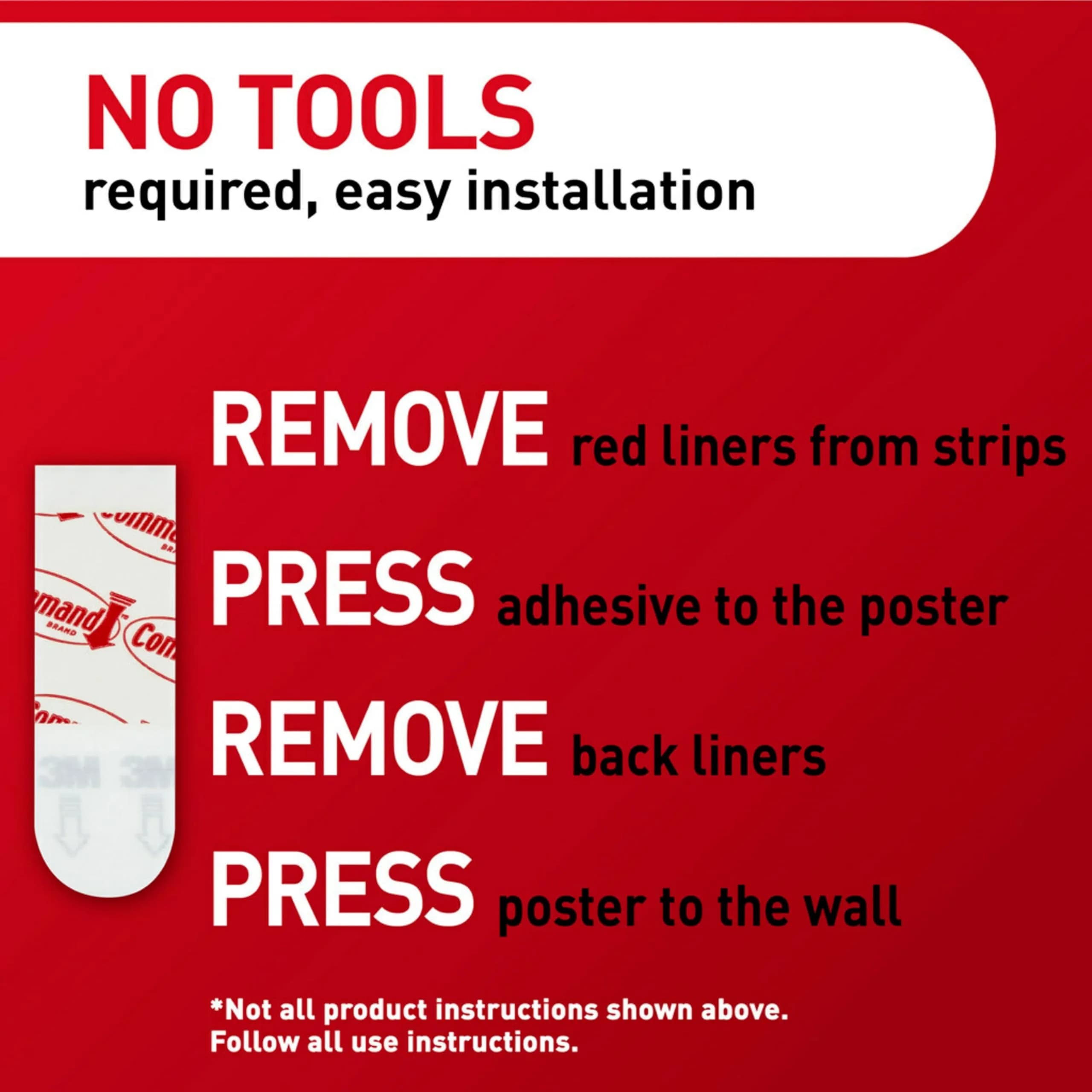 Command Poster Strips 60 Strips | Damage-Free Hanging for Walls and Surfaces - view 8