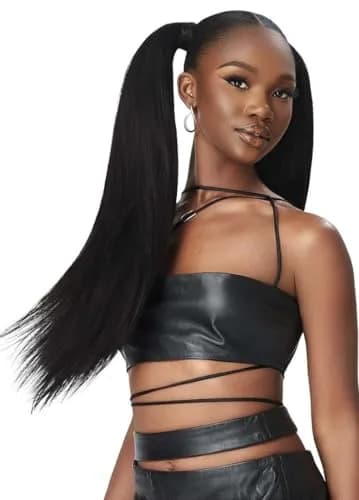 Outre 100% Human Hair Purple Pack Yaki Weave 10" (1 Pack, Dark Brown 2) | 100% Human Hair Weave thumbnail 4