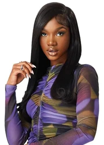 Outre 100% Human Hair Purple Pack Yaki Weave 10" (1 Pack, Dark Brown 2) | 100% Human Hair Weave thumbnail 3