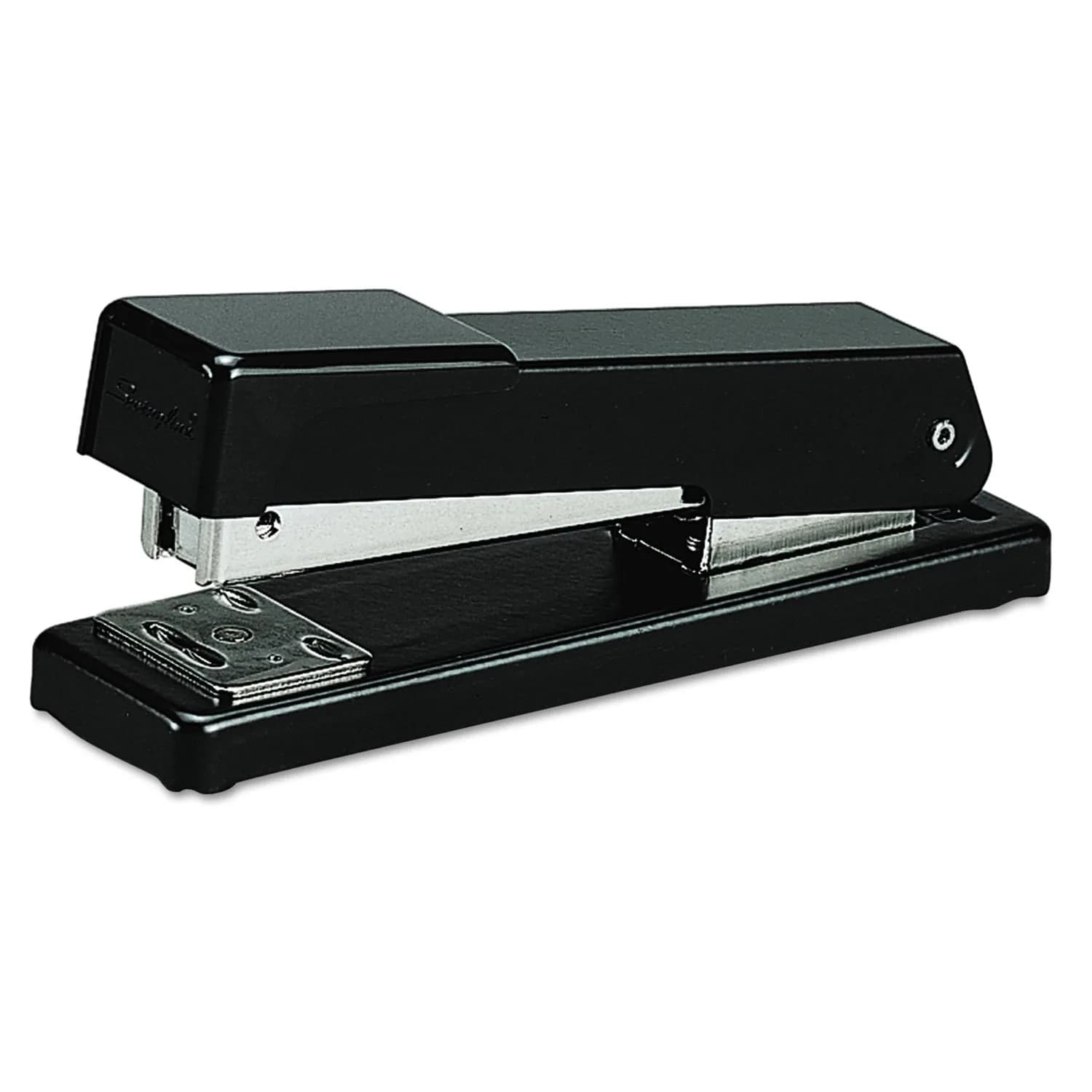 Swingline Stapler W/Staples | Compact Metal Desk Stapler for Office & School (Black, Flat Style, 0.5 lb)