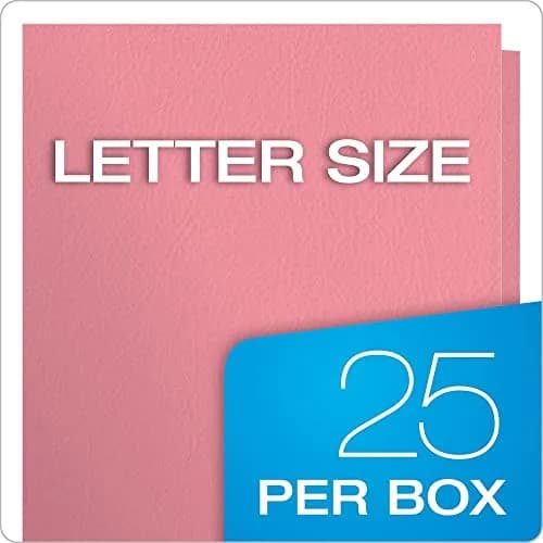 Oxford Twin-Pocket Folders Textured Paper Letter Size Pink | Holds 100 Sheets thumbnail 6