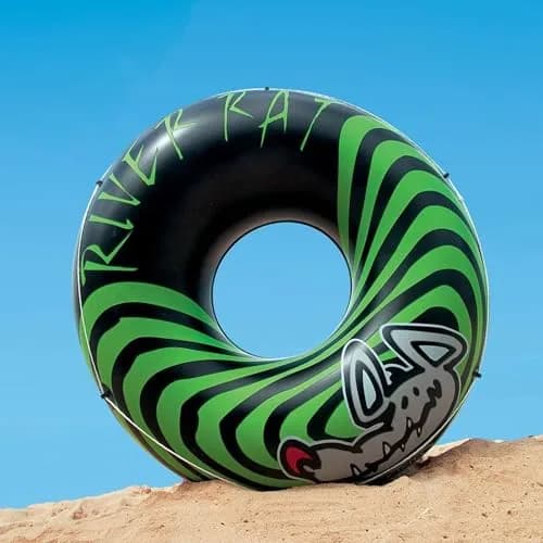 Intex River Rat Inflatable Swim Tube & Floating Lounge Raft 48in | Heavy-Duty Vinyl, 4-Pack thumbnail 4
