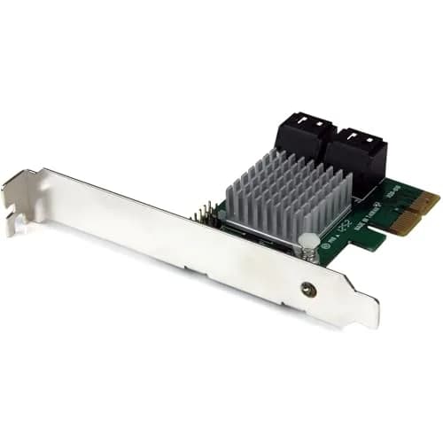 StarTech.com 4 Port PCI Express SATA III RAID Controller Card with HyperDuo Tiering | PCIe SATA 3 Adapter (120g, 4x SATA III, RAID, Tiering) thumbnail 1