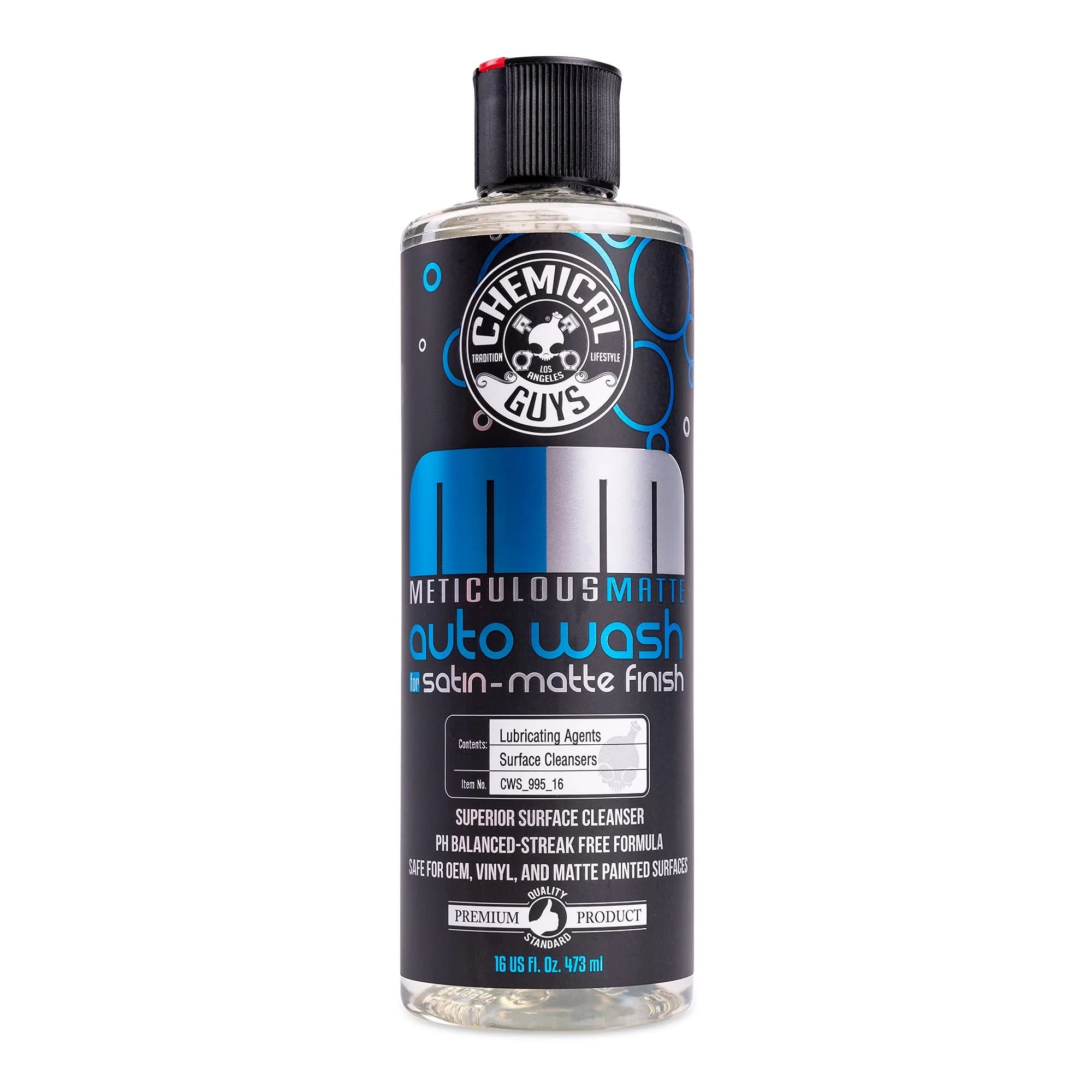 Chemical Guys Meticulous Matte Foaming Car Wash Soap Bubble Gum 473ml (16 Fl Oz) | Preserves Matte Finish — 16 Fl Oz
