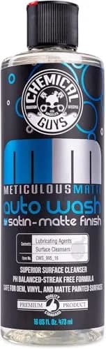 Chemical Guys Meticulous Matte Foaming Car Wash Soap Bubble Gum 473ml (16 Fl Oz) | Preserves Matte Finish thumbnail 2