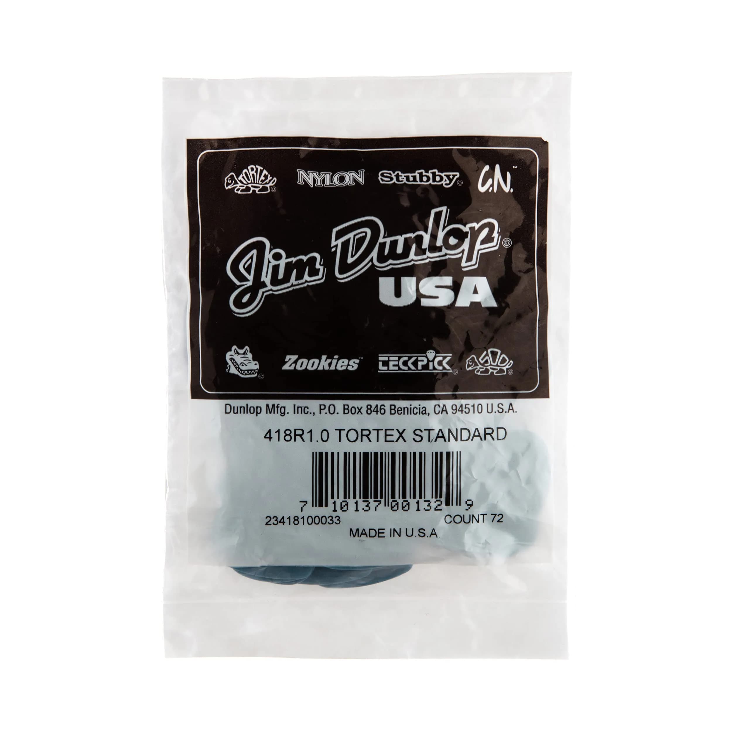 Jim Dunlop Tortex Standard Picks 1.0mm Blue (72-Pack) | Bright Attack & Superior Grip - view 9