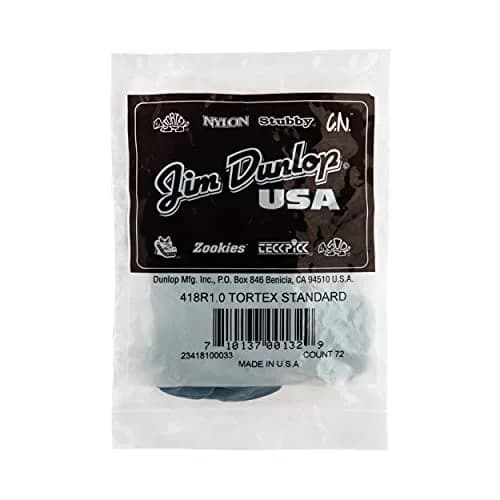 Jim Dunlop Tortex Standard Picks 1.0mm Blue (72-Pack) | Bright Attack & Superior Grip thumbnail 9