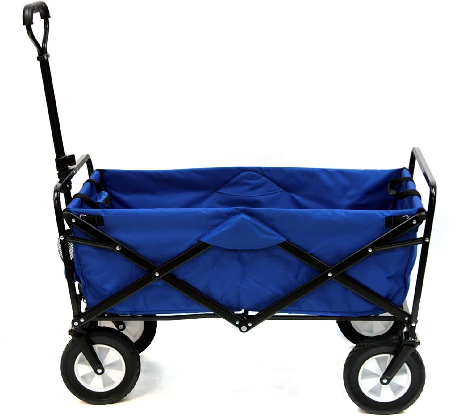 MacSports Heavy Duty Steel Frame Collapsible Utility Wagon 150 lb Capacity | Portable Garden & Camping Cart