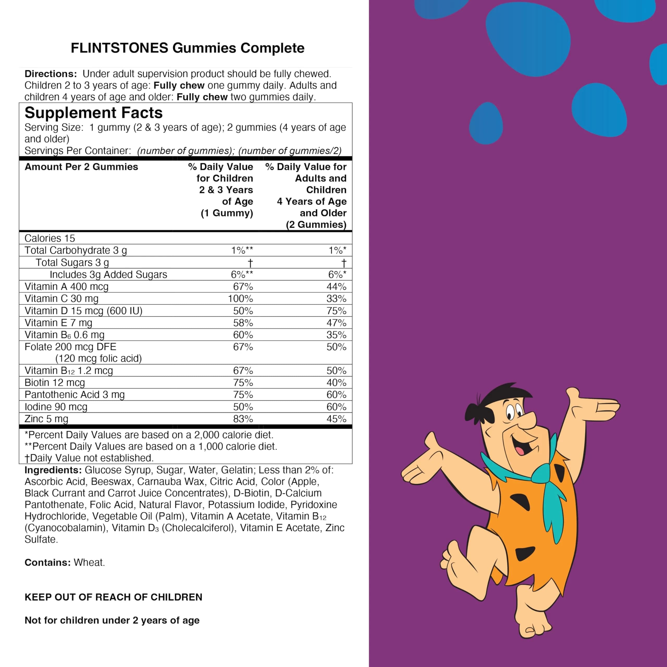 Flintstones Complete Multivitamin Gummies for Kids 180 Count | Supports Healthy Growth & Development - view 7