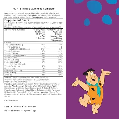 Flintstones Complete Multivitamin Gummies for Kids 180 Count | Supports Healthy Growth & Development thumbnail 7