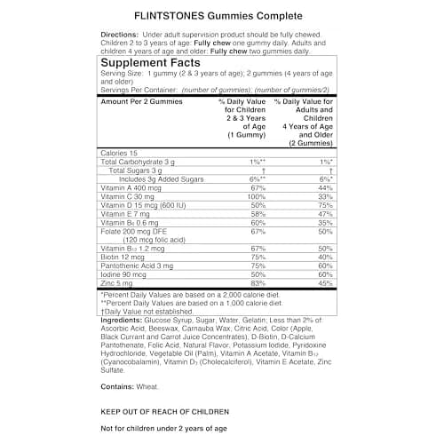 Flintstones Complete Multivitamin Gummies for Kids 180 Count | Supports Healthy Growth & Development thumbnail 8
