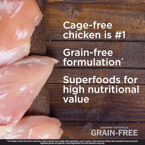 Diamond Naturals Grain-Free Dry Dog Food, Cage-Free Chicken, 14lb | All Life Stages Nutrition with Probiotics thumbnail 3
