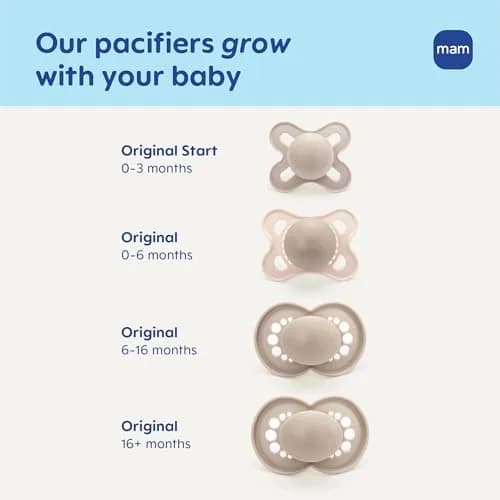 MAM Original Baby Pacifiers 0-6 Months, Glows in The Dark, 2 Pack | Developed with Pediatric Dentists thumbnail 7