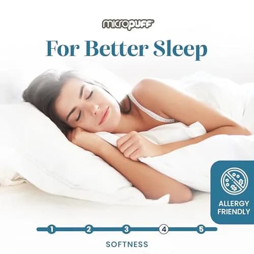 MICROPUFF King Size Fitted Mattress Pad 78" x 80" | Breathable & Soft with Deep Stretch Pockets thumbnail 7