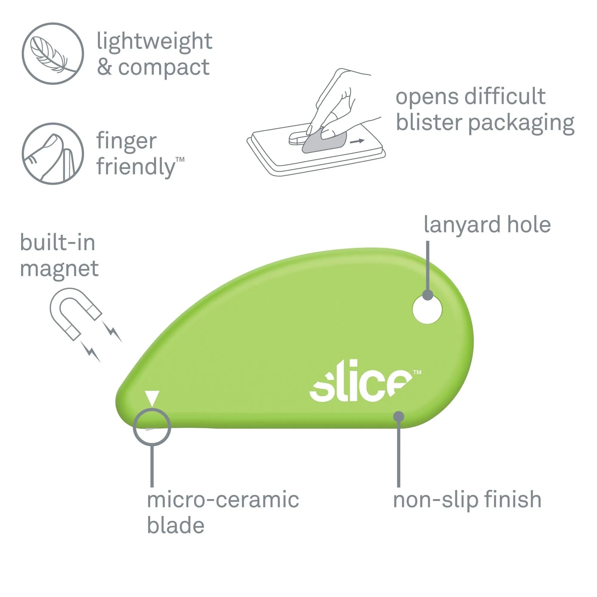 Slice Micro Safety Cutter 48 Pack | Ceramic Blade Lasts 11x Longer Than Metal - view 3