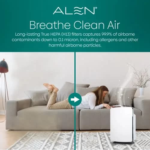Alen BreatheSmart Classic Replacement HEPA Filter | Captures 99.99% of Particles Down to 0.1 Micron thumbnail 7