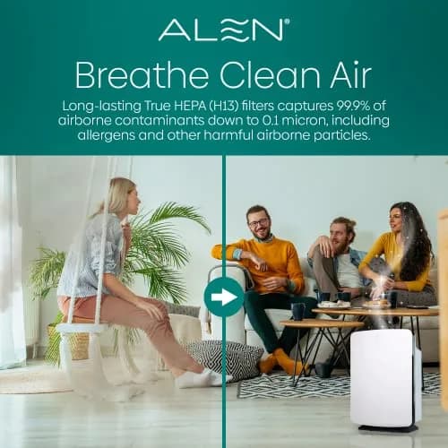 Alen BreatheSmart Classic Replacement Filter | True HEPA + Silver Carbon for Allergies, Dust, Mold, Odors (15 inch Height) thumbnail 7