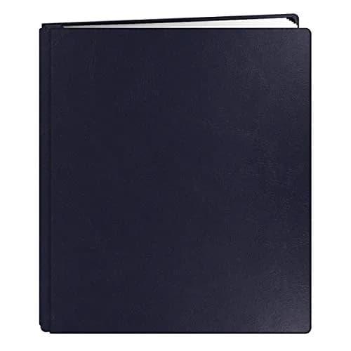 Pioneer Photo Albums 20-Page Family Treasures Deluxe Navy Blue Bonded Leather Cover Scrapbook for 8.5 x 11-Inch Pages thumbnail 1