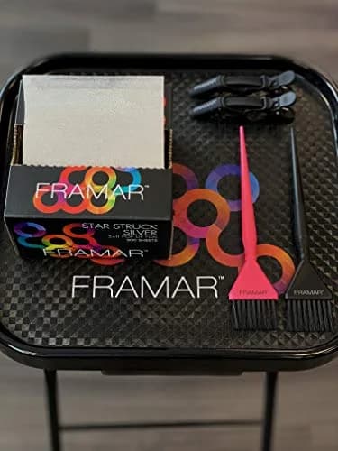 Framar Silver Hair Foils For Highlighting, 500 Count (Pack of 1) | Professional Embossed Foil Sheets thumbnail 3