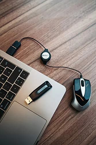 Verbatim 128GB USB 3.0 Store 'n' Go V3 Flash Drive - Gray | Cap-Less & PC/Mac Compatible thumbnail 4