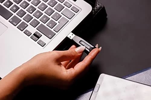 Verbatim 128GB USB 3.0 Store 'n' Go V3 Flash Drive - Gray | Cap-Less & PC/Mac Compatible thumbnail 5